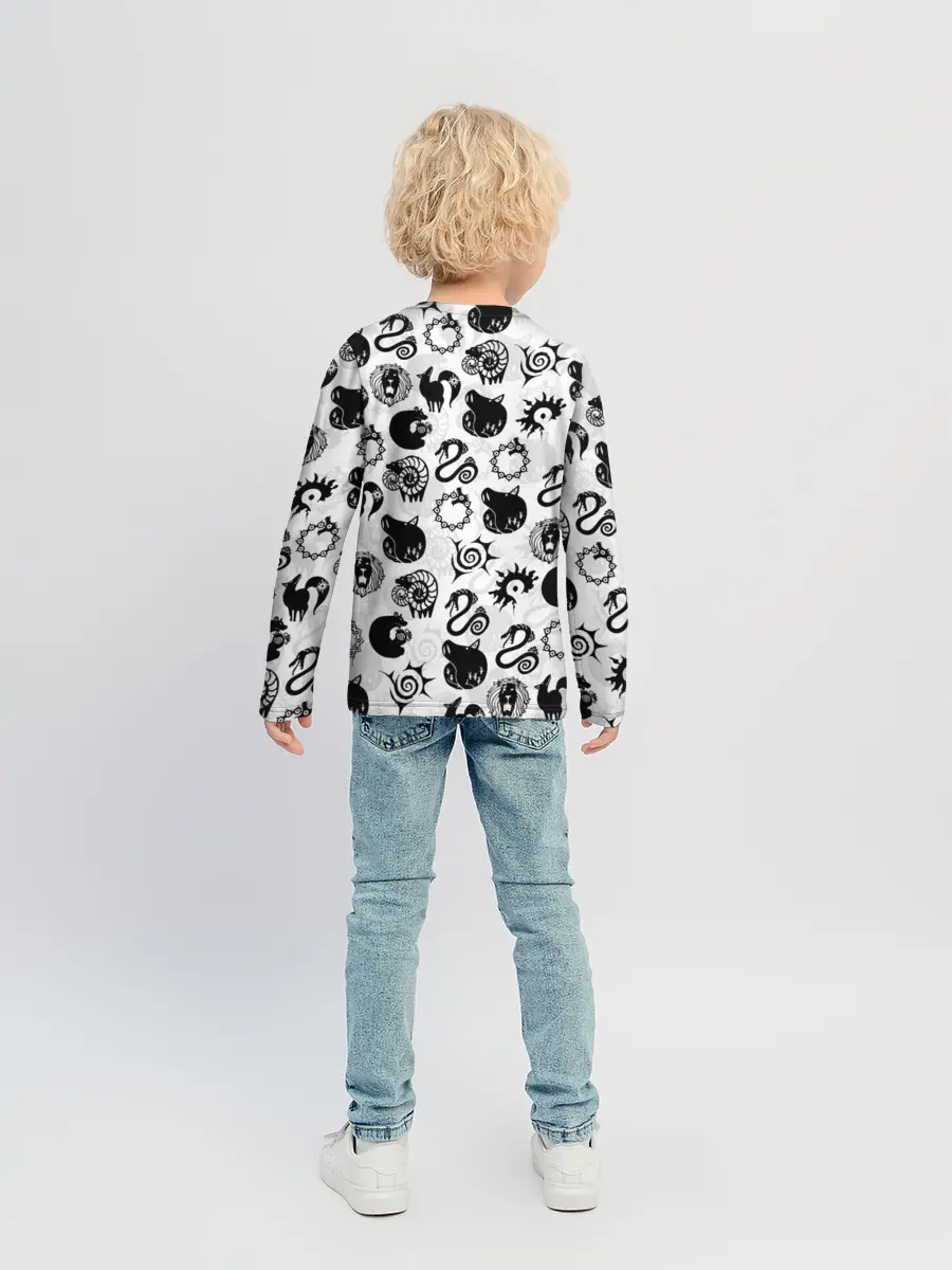 Детский лонгслив / 7 СМЕРТНЫХ ГРЕХОВ СИМВОЛЫ