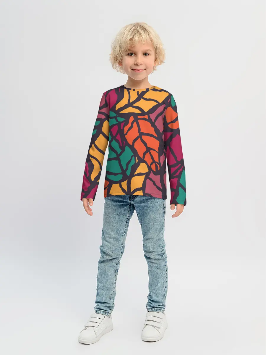 Детский лонгслив / Листья