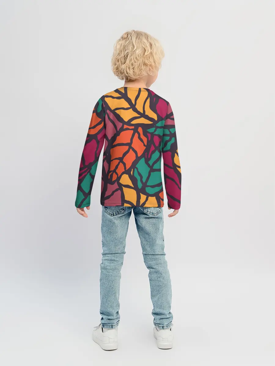 Детский лонгслив / Листья