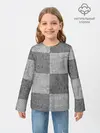 Детский лонгслив / Denim Patchwork