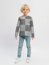 Детский лонгслив / Denim Patchwork