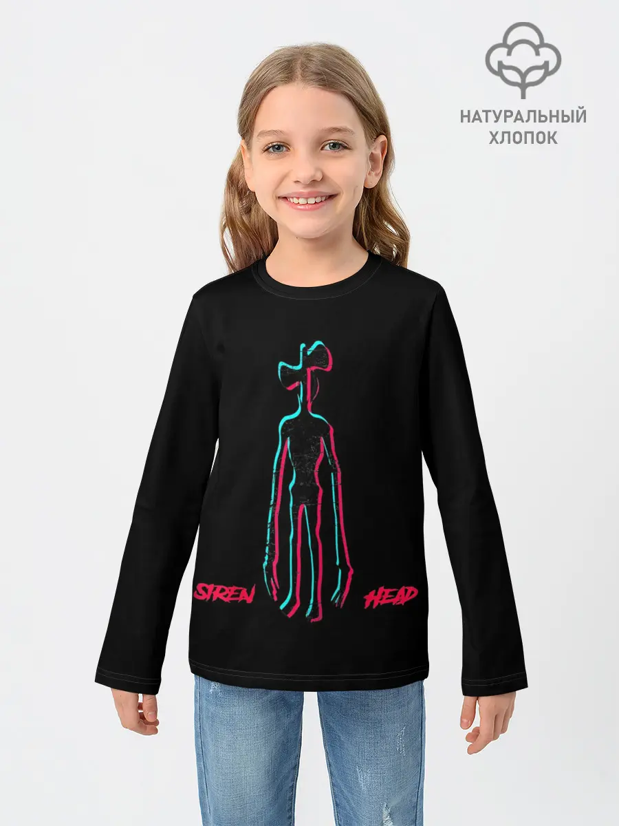 Детский лонгслив / SIREN HEAD GLITCH