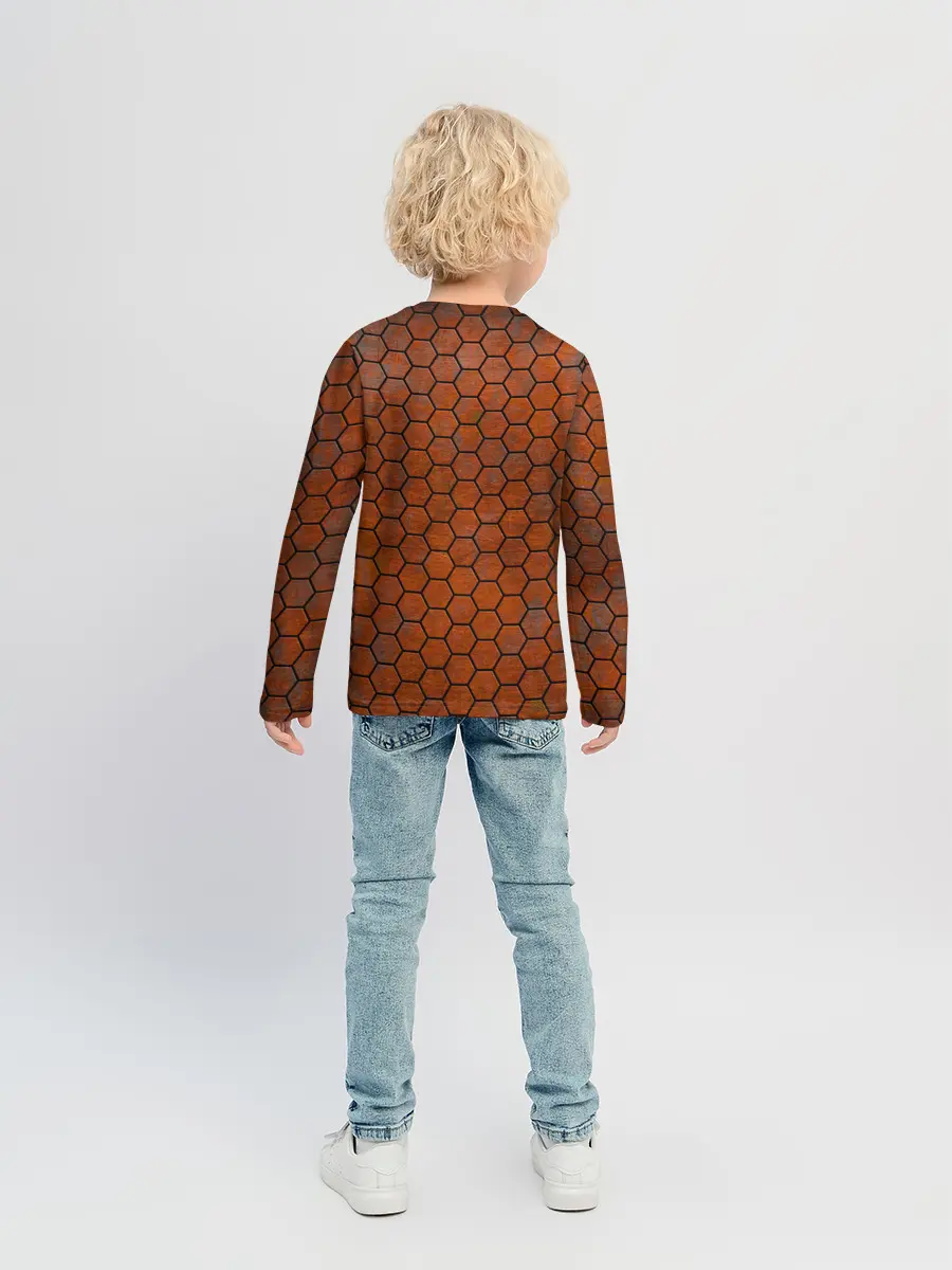 Детский лонгслив / Ржавые Соты