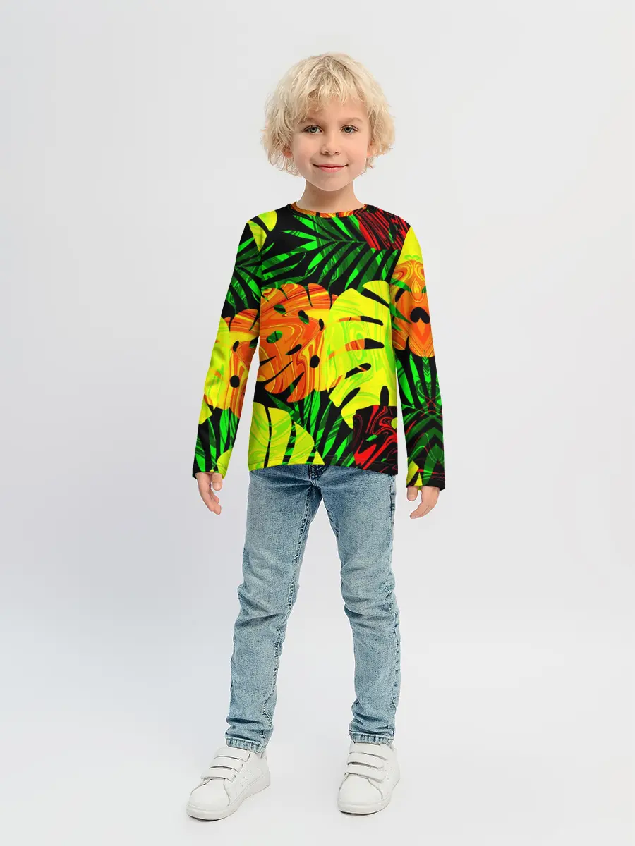 Детский лонгслив / ЛИСТЬЯ