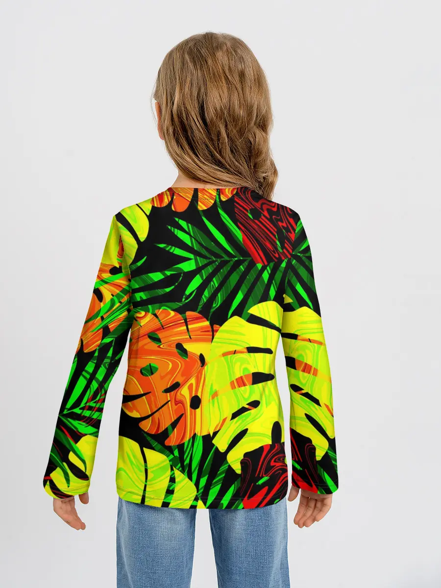 Детский лонгслив / ЛИСТЬЯ