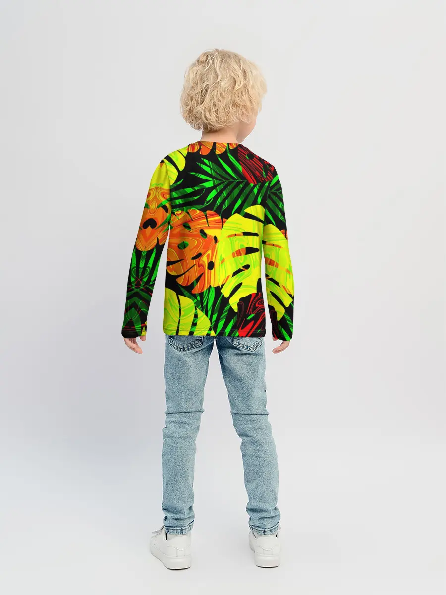 Детский лонгслив / ЛИСТЬЯ