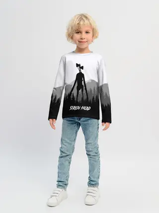 Детский лонгслив / SIREN HEAD | DARK FOREST