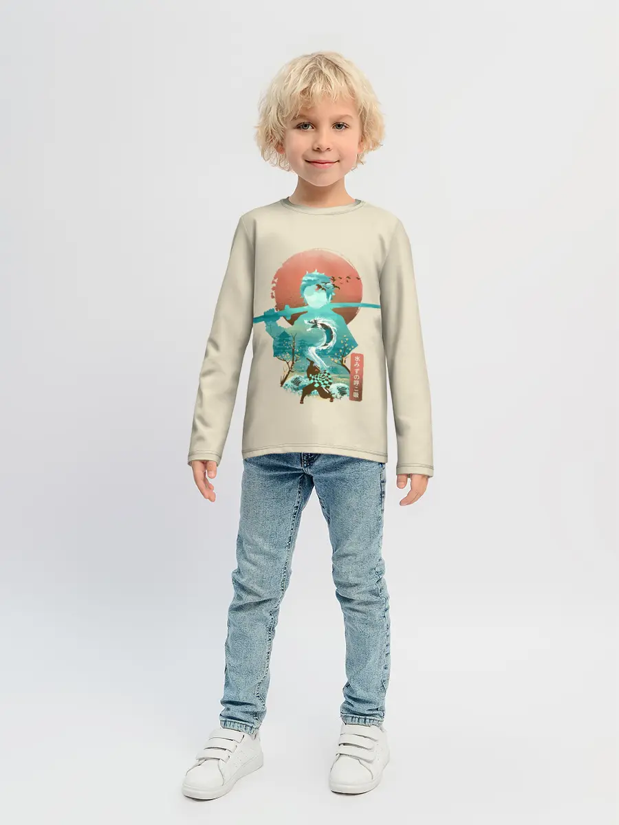 Детский лонгслив / Demon Slayer. Tanjiro