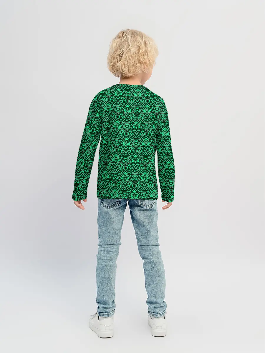 Детский лонгслив / Абстрактный узор Калейдоскоп
