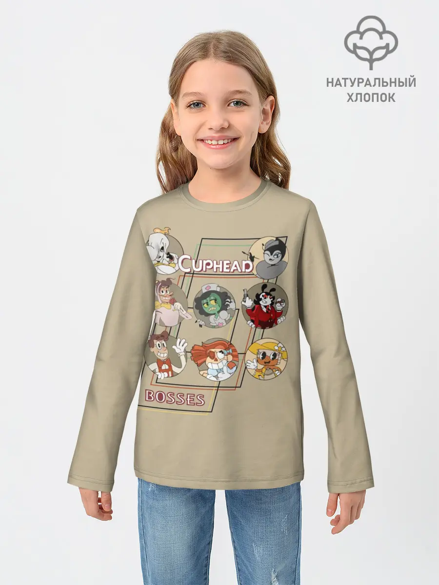 Детский лонгслив / Боссы caphead