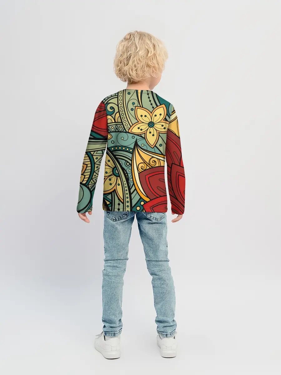 Детский лонгслив / Векторная клумба