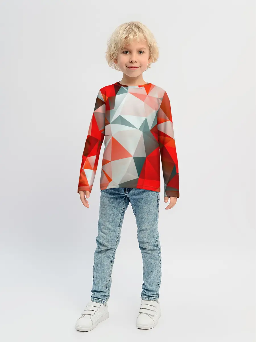 Детский лонгслив / Абстракция-Геометрия