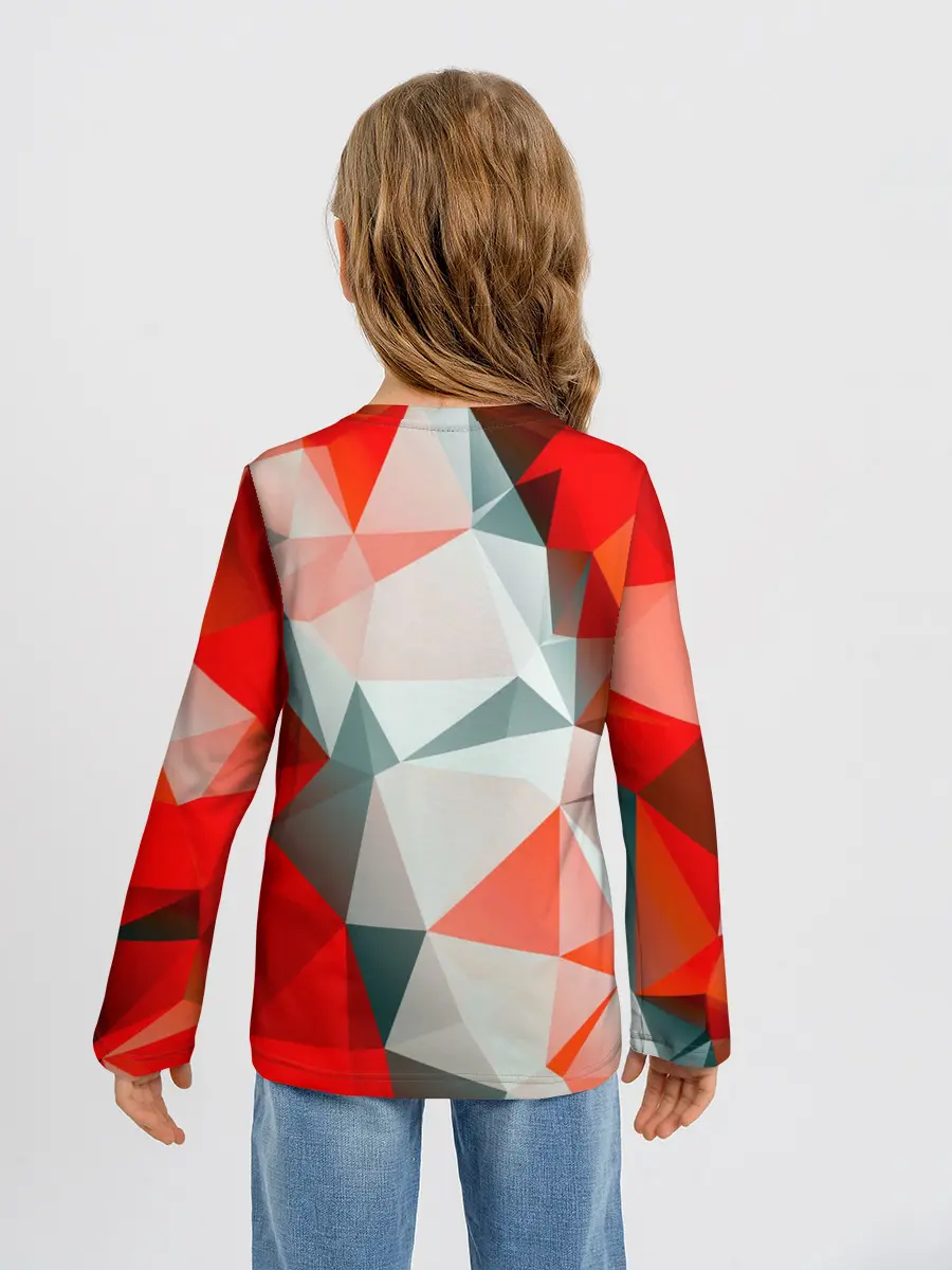 Детский лонгслив / Абстракция-Геометрия