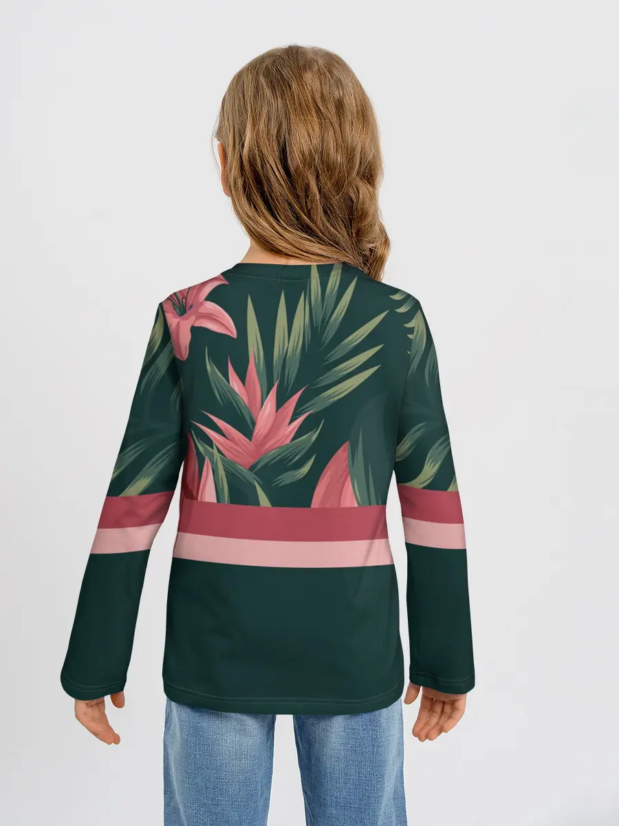 Детский лонгслив / Лилии