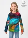 Детский лонгслив / Цветной дестрой