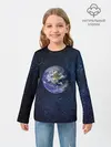 Детский лонгслив / Земля в космосе