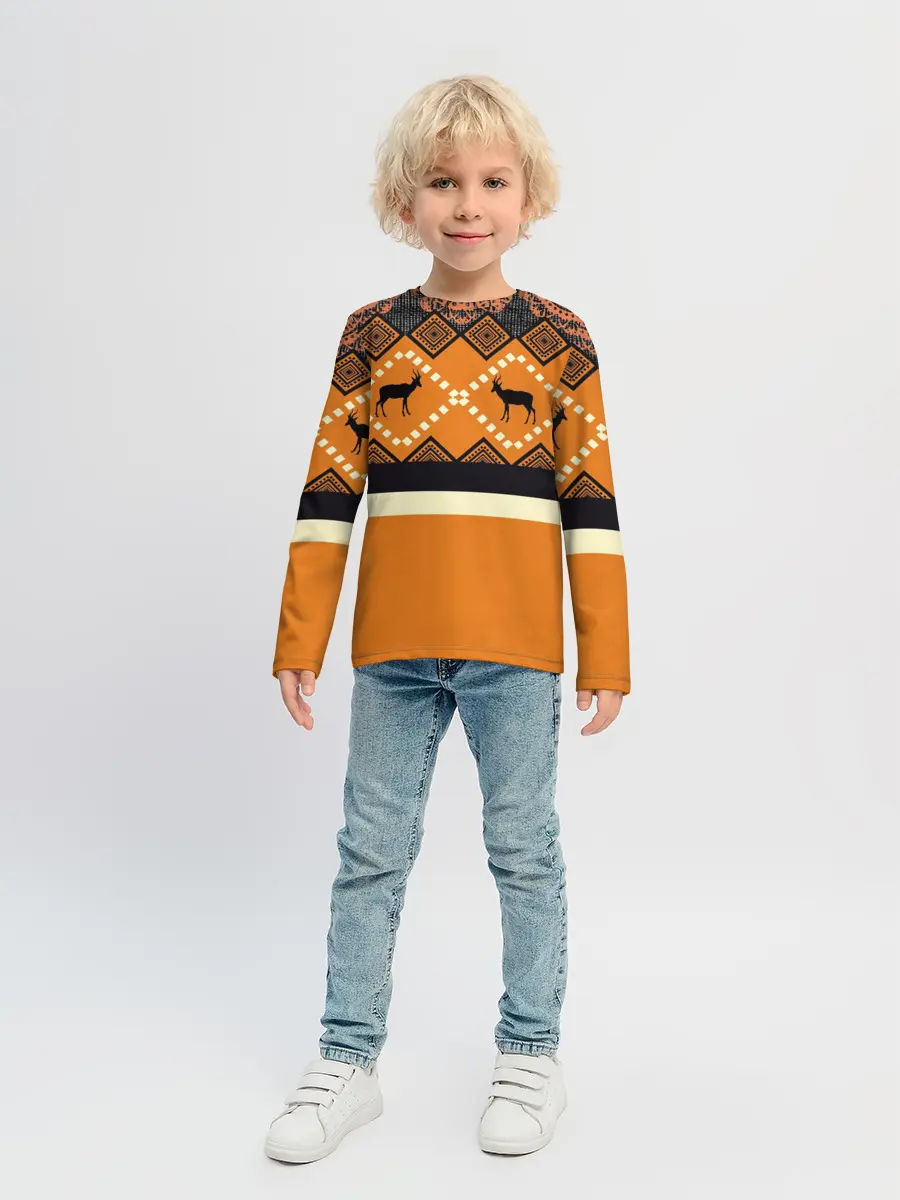 Детский лонгслив / Африканский Мотив