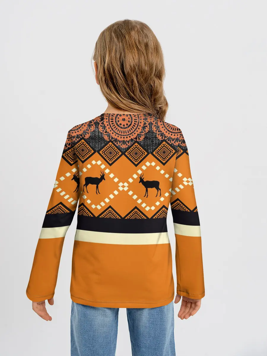 Детский лонгслив / Африканский Мотив