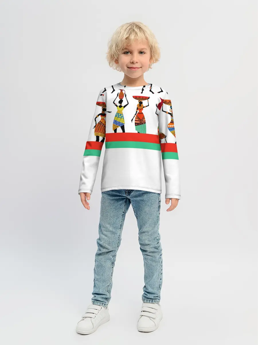 Детский лонгслив / Девушки