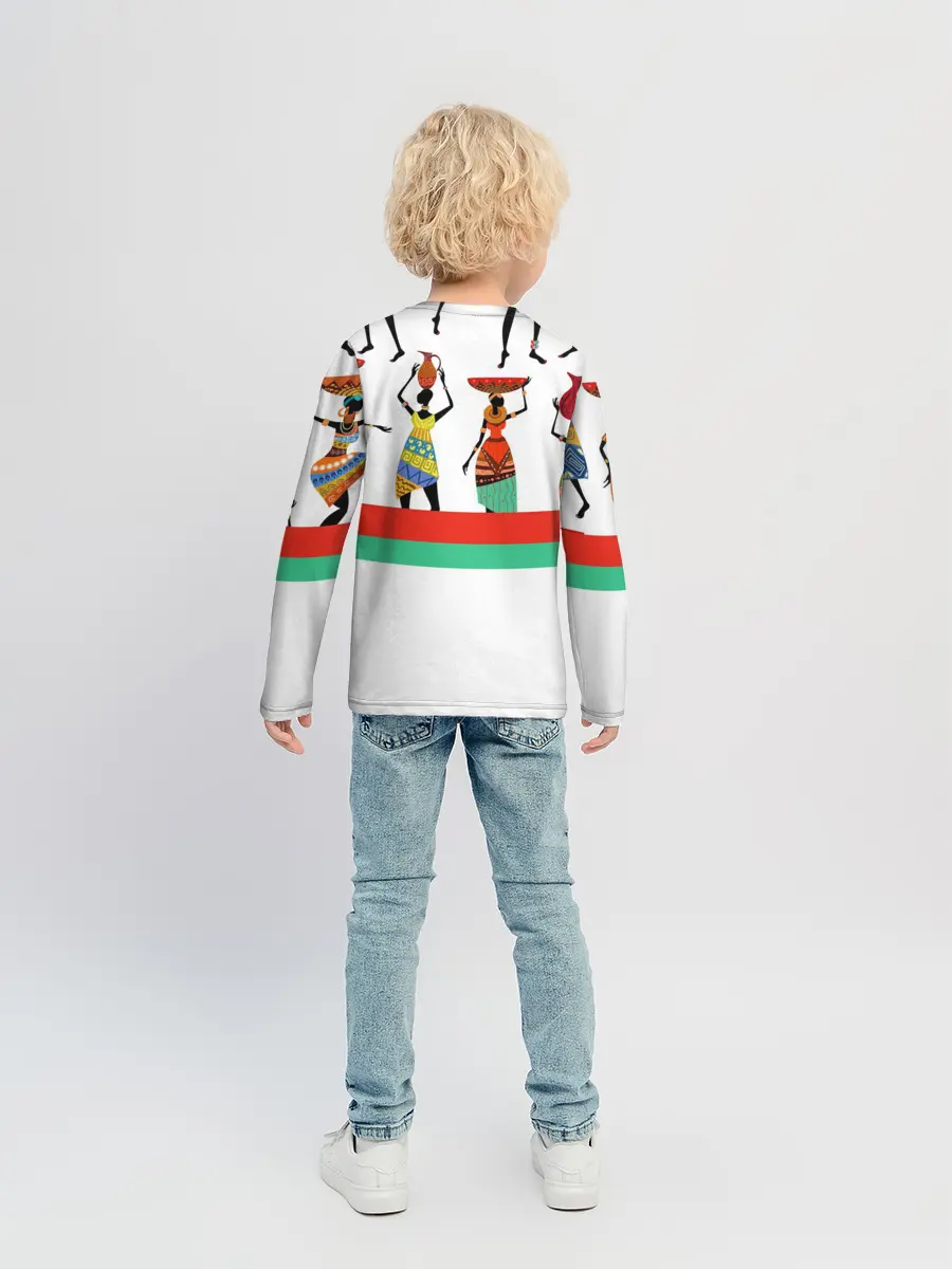 Детский лонгслив / Девушки