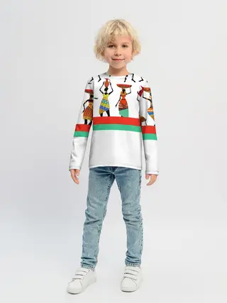 Детский лонгслив / Девушки