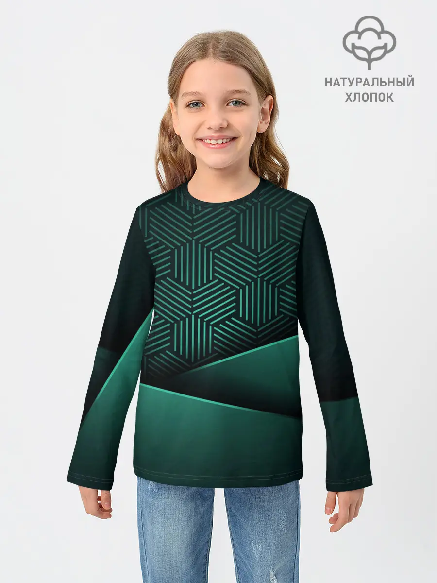 Детский лонгслив / Luxury Green