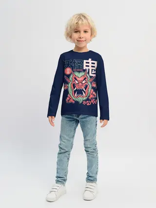 Детский лонгслив / Anime Oni Demon Yokai