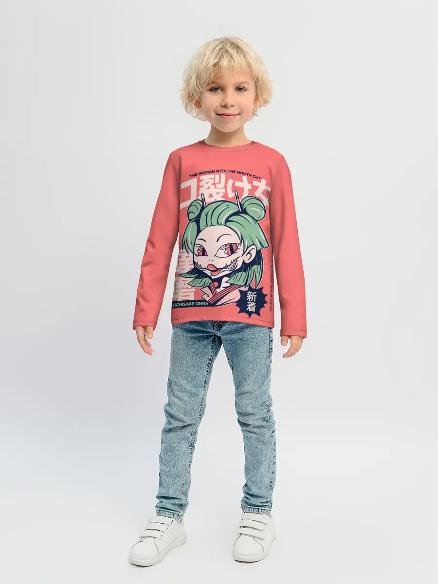 Детский лонгслив / Anime Kuchisake Onna Yokai