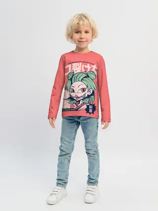 Детский лонгслив / Anime Kuchisake Onna Yokai