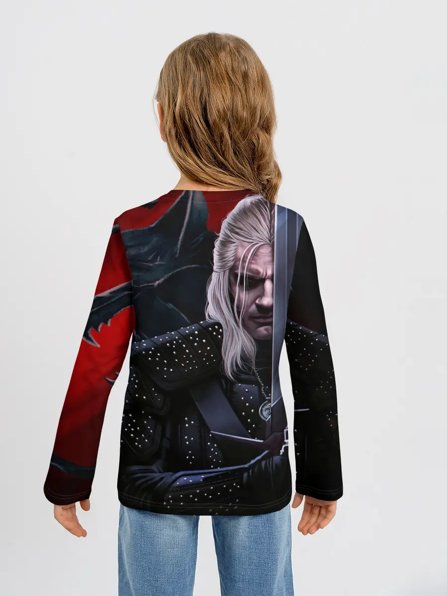 Детский лонгслив / Ведьмак Геральт