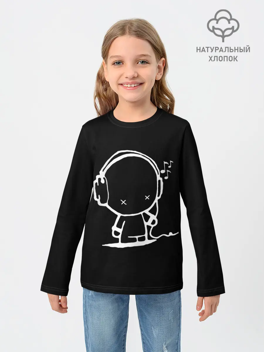 Детский лонгслив / Меломан