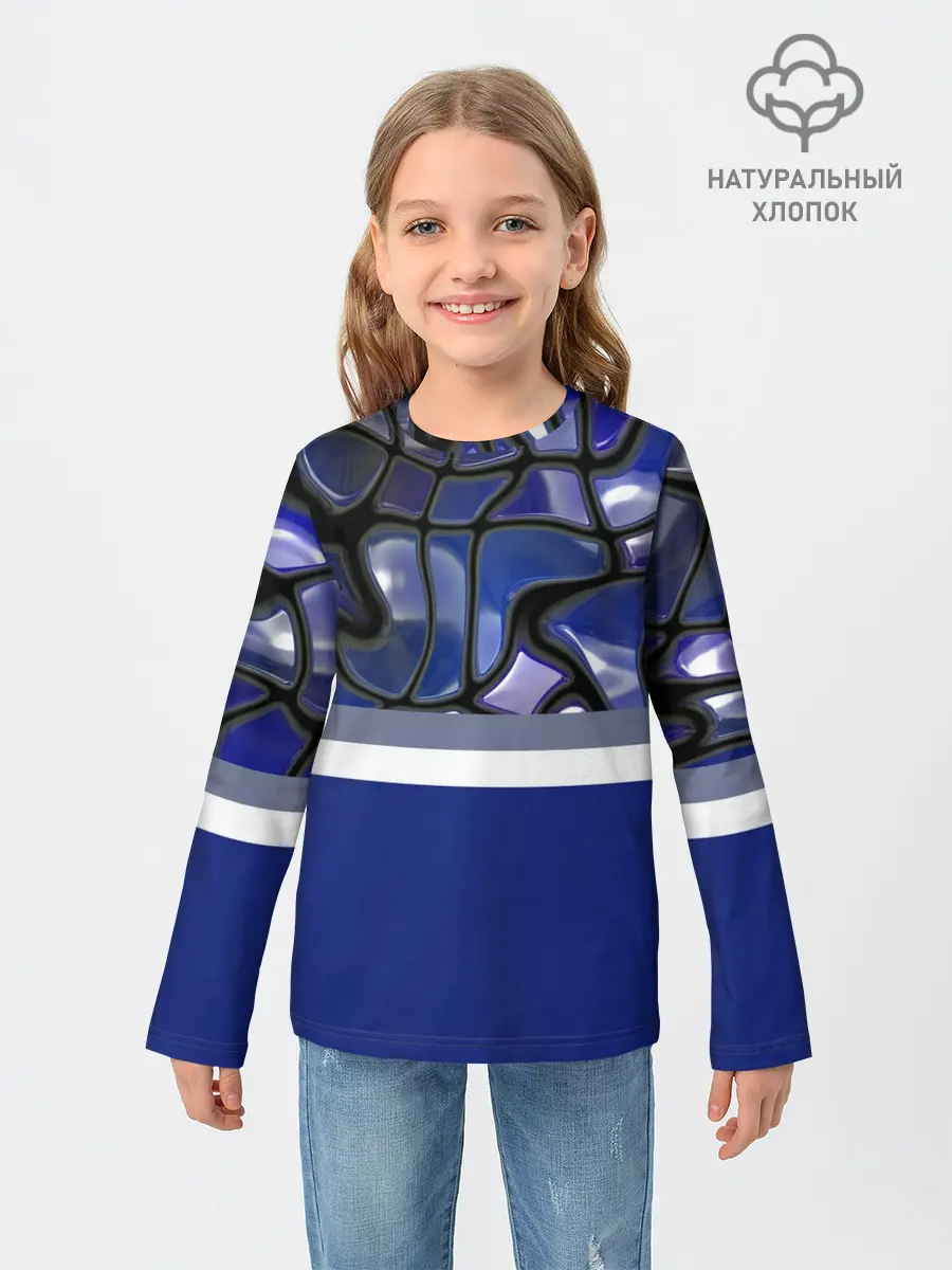 Детский лонгслив / Мозаика