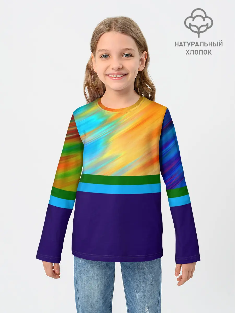 Детский лонгслив / Размытие