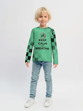 Детский лонгслив / KEEP CALM and BREATHE