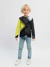 Детский лонгслив / Желто черный ромб