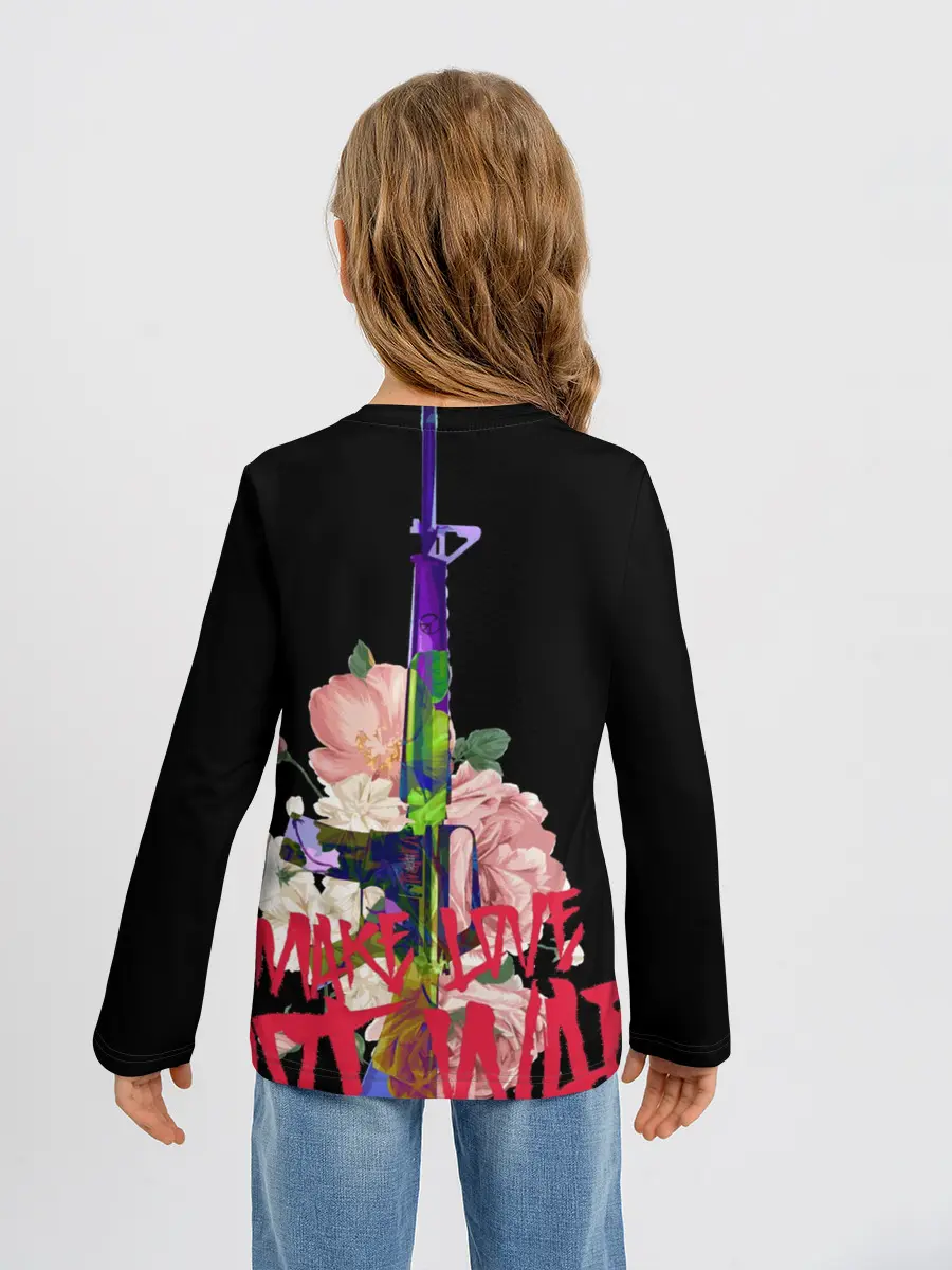 Детский лонгслив / Нет войне.