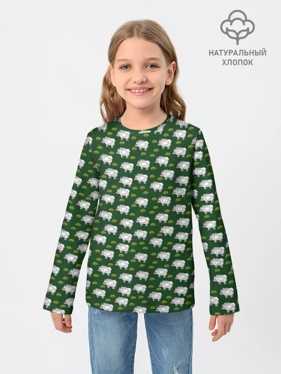Детский лонгслив / Овечки