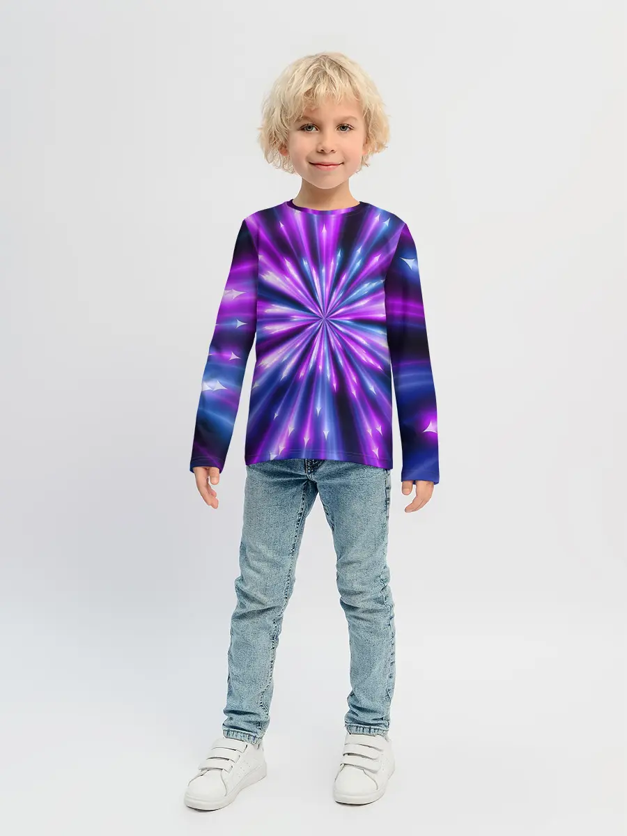 Детский лонгслив / Неоновые стрелы