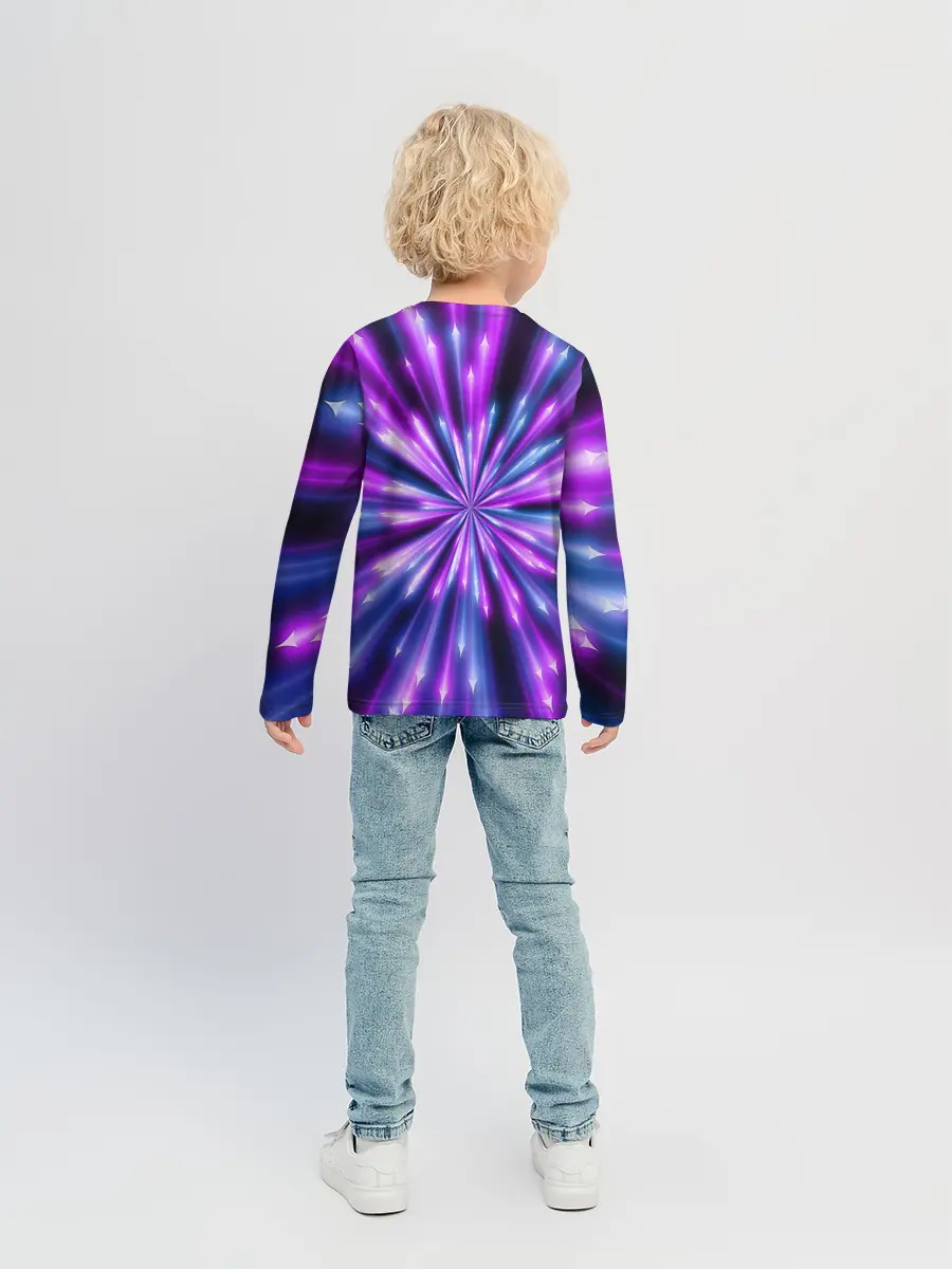Детский лонгслив / Неоновые стрелы