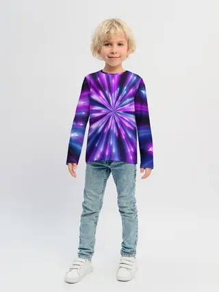 Детский лонгслив / Неоновые стрелы