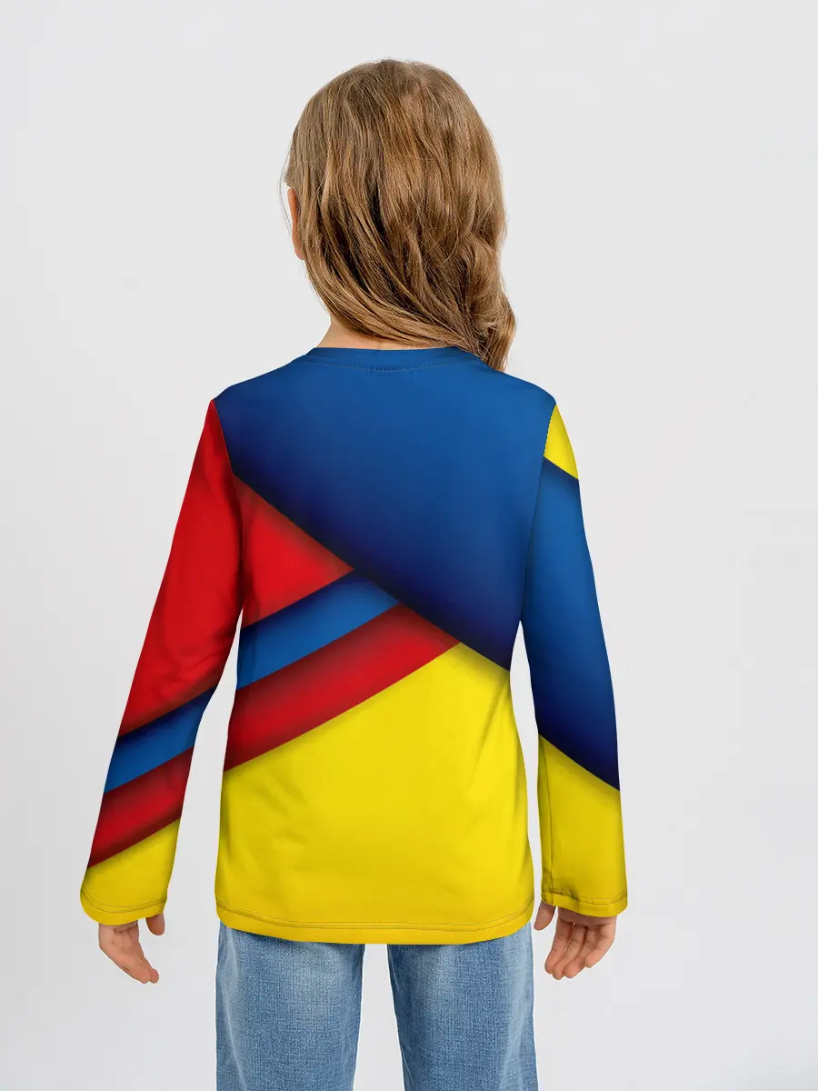 Детский лонгслив / Яркие краски