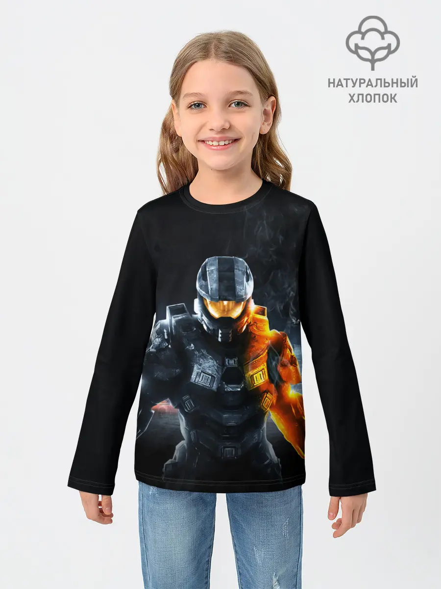 Детский лонгслив / Halo x Battlefield
