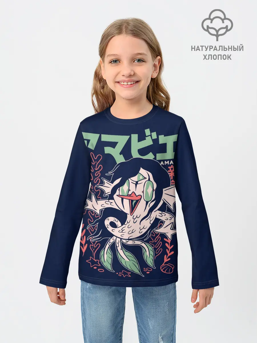 Детский лонгслив / Аниме Демон Амабиэ Ёкай