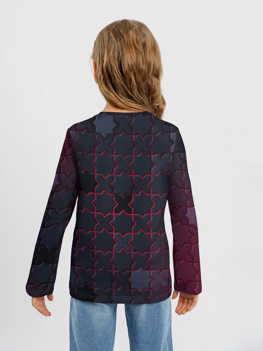 Детский лонгслив / Геометрический вальс