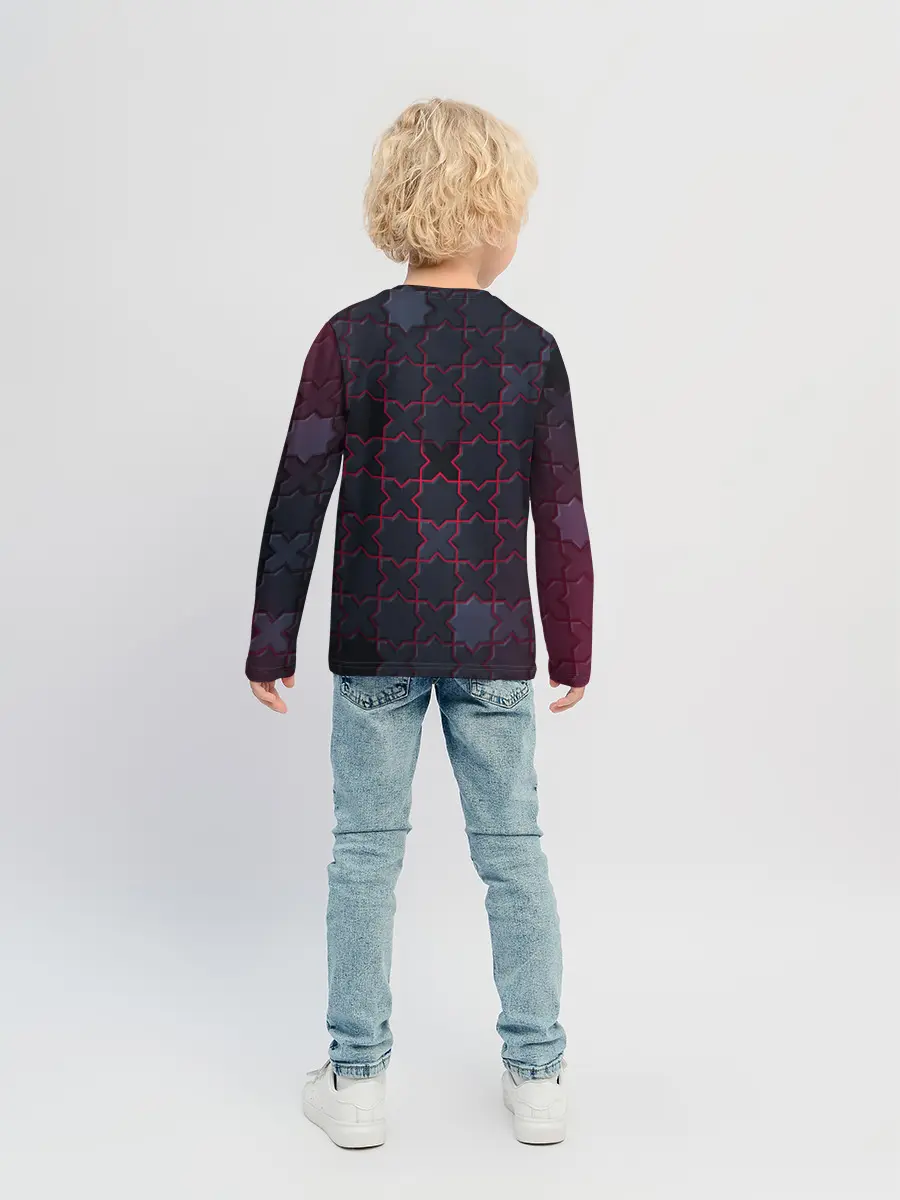 Детский лонгслив / Геометрический вальс