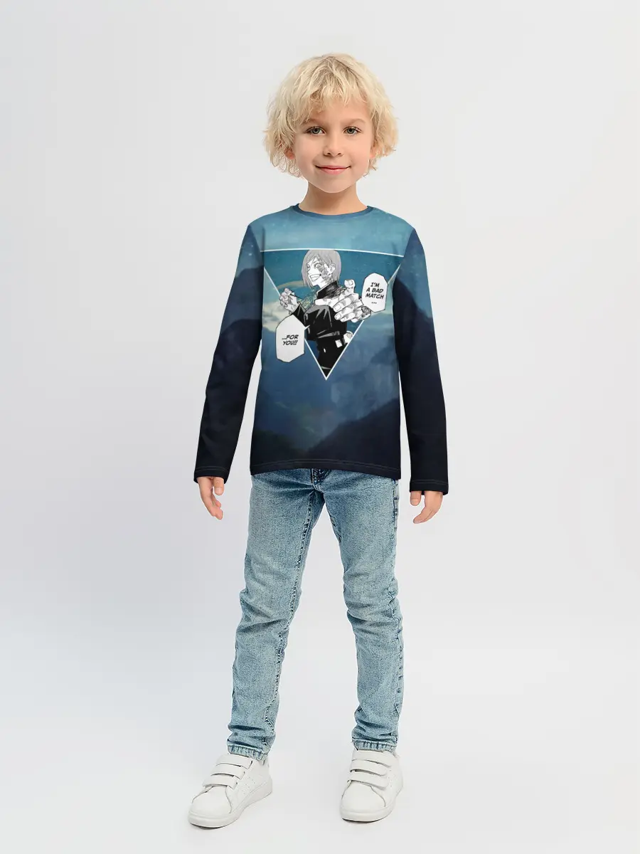 Детский лонгслив / Магическая Битва | Реплика Кугисаки Нобара