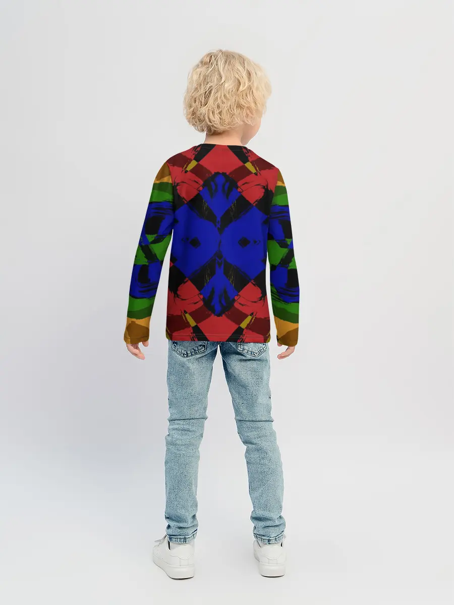Детский лонгслив / Абстракция
