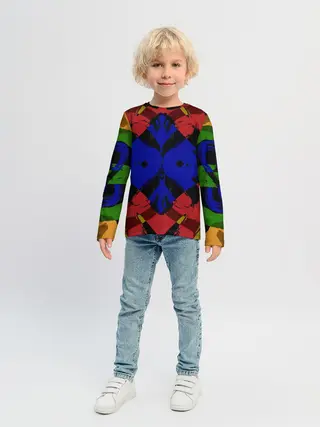 Детский лонгслив / Абстракция