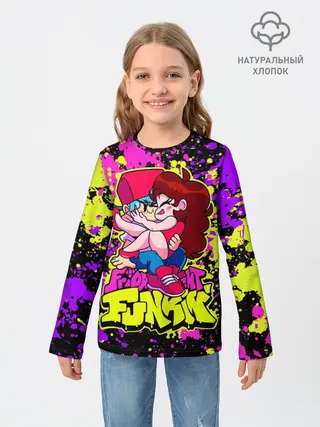 Детский лонгслив / Парень и Девушка Friday Night