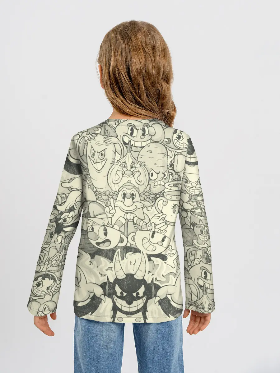 Детский лонгслив / Cuphead and Devil